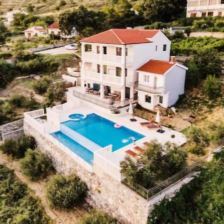 Sea View Luxury Apart Hotel Villa Conte With Swiming Pool And Romantic Spa Podstrana Exteriér fotografie