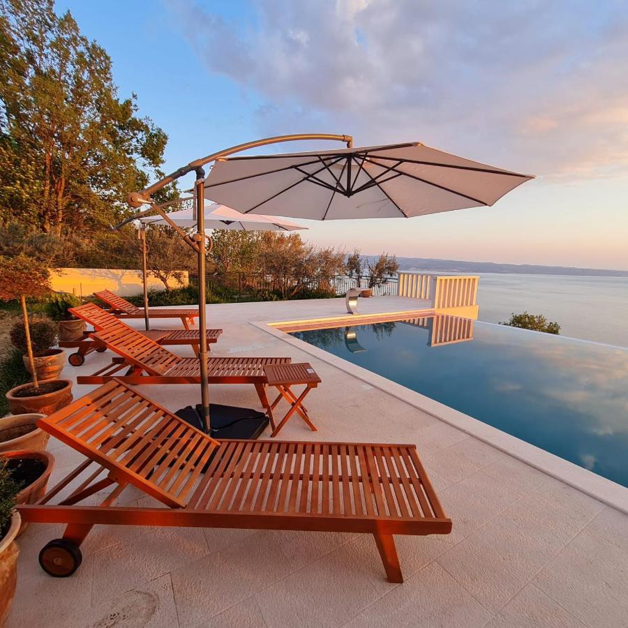 Sea View Luxury Apart Hotel Villa Conte With Swiming Pool And Romantic Spa Podstrana Exteriér fotografie