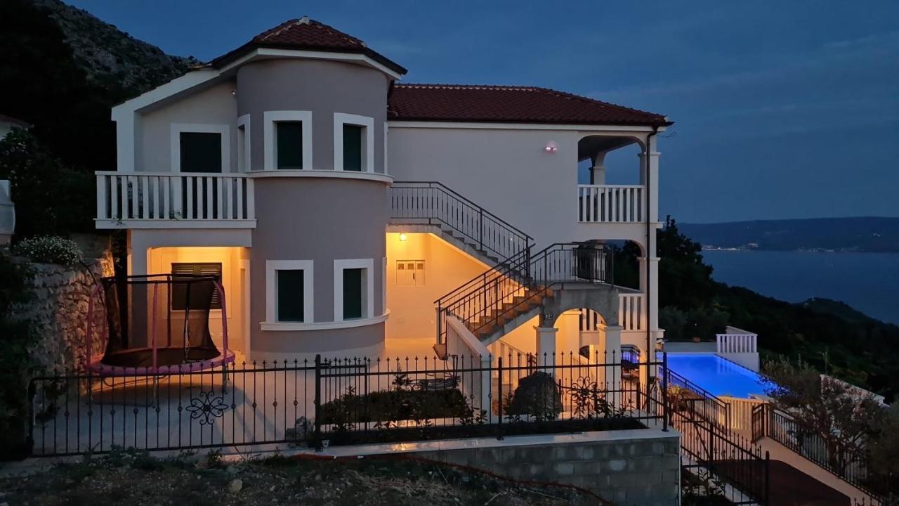 Sea View Luxury Apart Hotel Villa Conte With Swiming Pool And Romantic Spa Podstrana Exteriér fotografie
